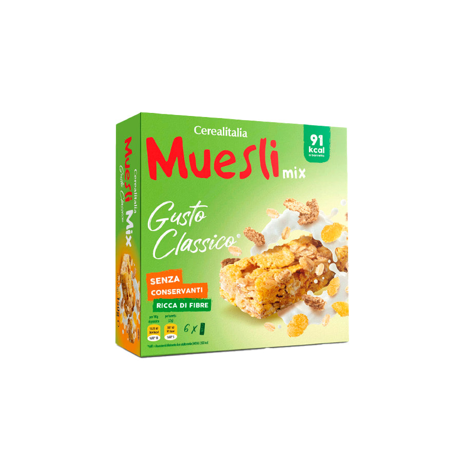 Cerealitalia Barras de Cereais Muesli Mix Classico 6 x 25 gr