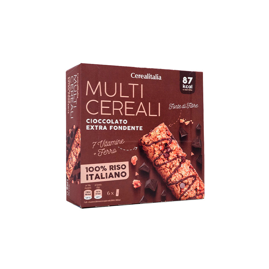 Cerealitalia Barras de Cereais de Chocolate 6 x 25 gr