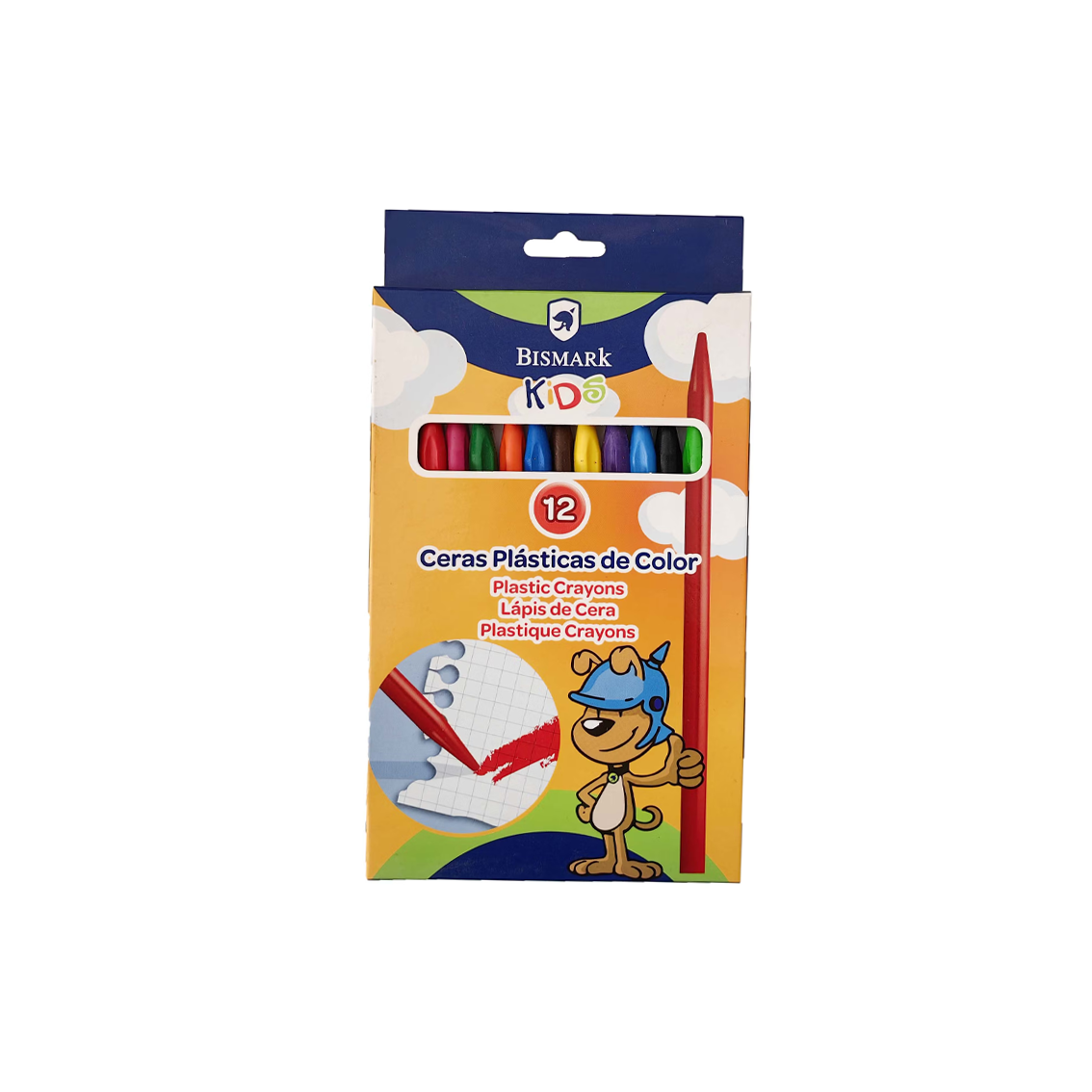 Conjunto 12 Lápis de Cera Bismark