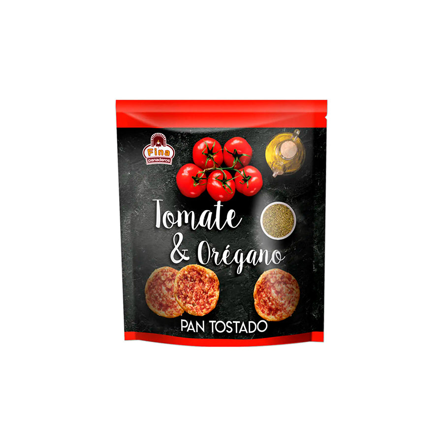 Fina Panaderos Pão tostado Tomate e Oregãos 160 gr
