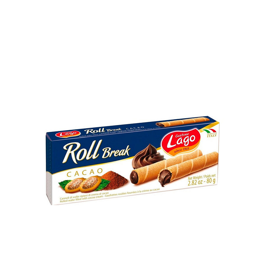 Lago Roll Bolacha Wafer Cacau 80 gr