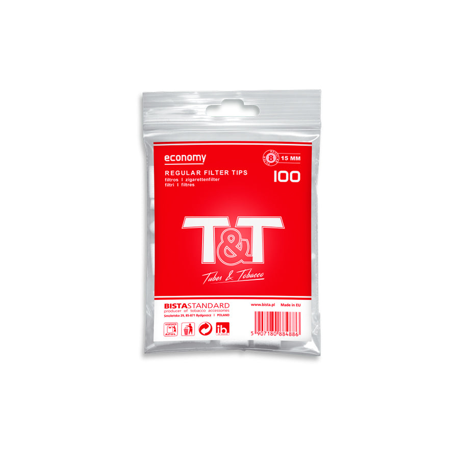 T&T Filtros Tabaco 8 mm 100 un