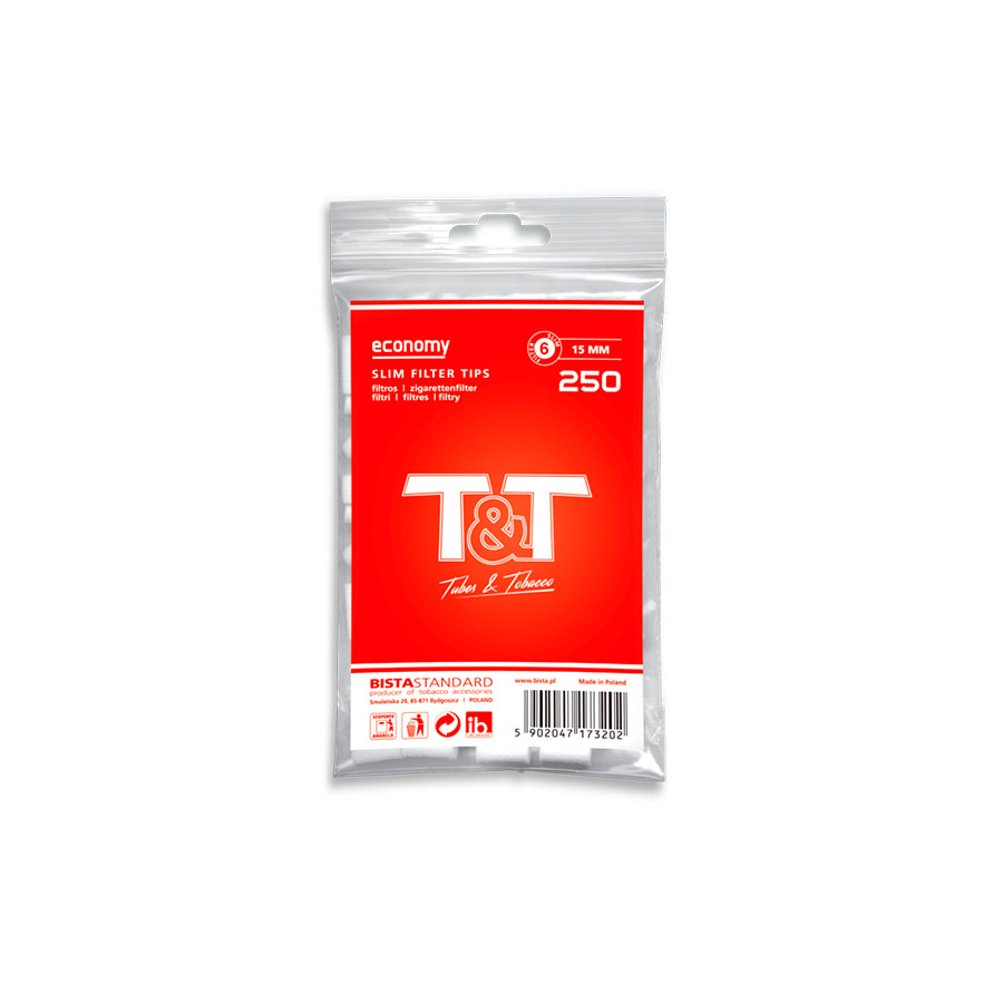 T&T Filtros Tabaco 6mm 120 un