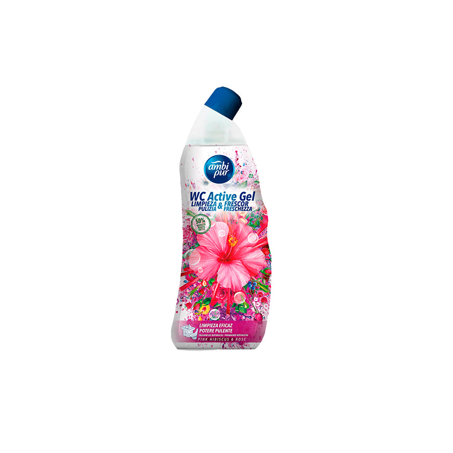 Ambi Pur Gel Sanitário Rosa e Hibisco 750 ml