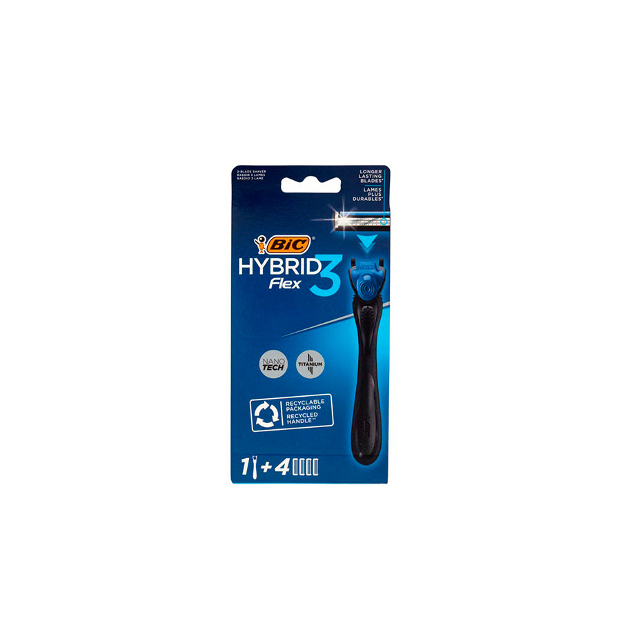 Bic Máquina de Barbear Hybrid com 4 Recargas