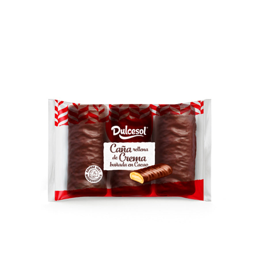 Dulcesol Canas Creme Chocolate 3 un 153 gr