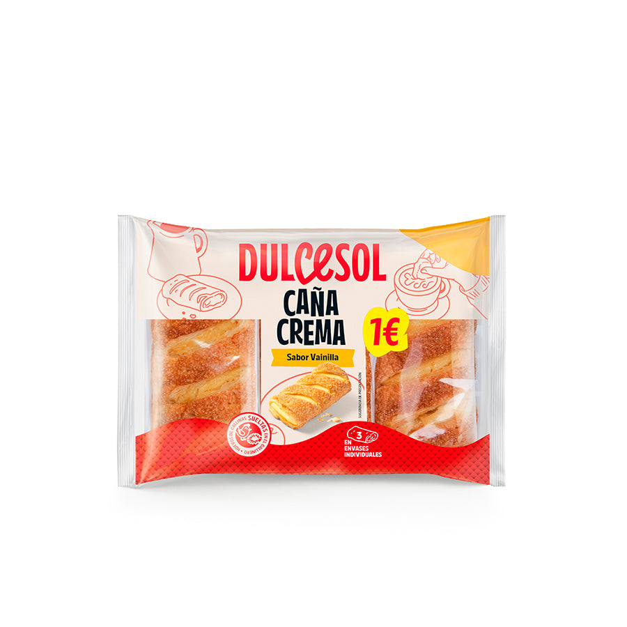 Dulcesol Canas Creme 3 un 150 gr