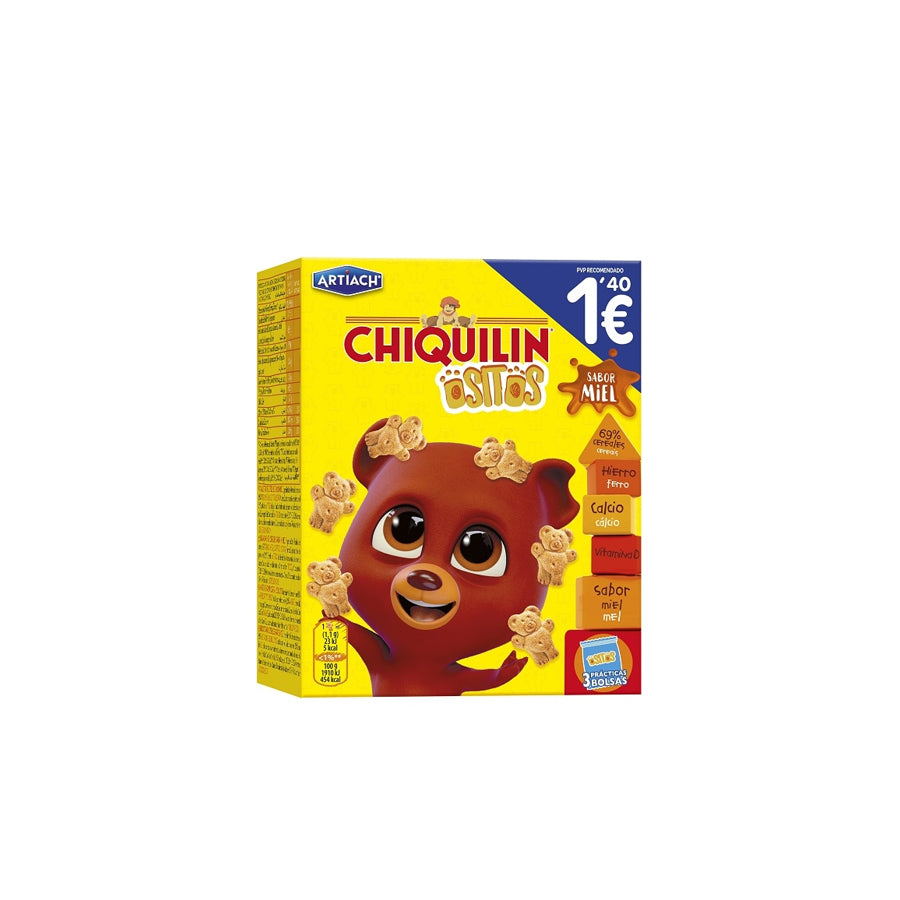 Artiach Chiquilin Ositos Mel 3 x 40 gr