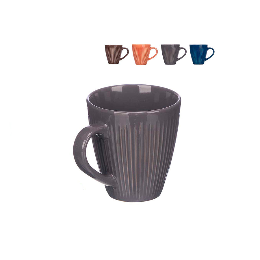 Caneca Cerâmica Riscas 330 ml