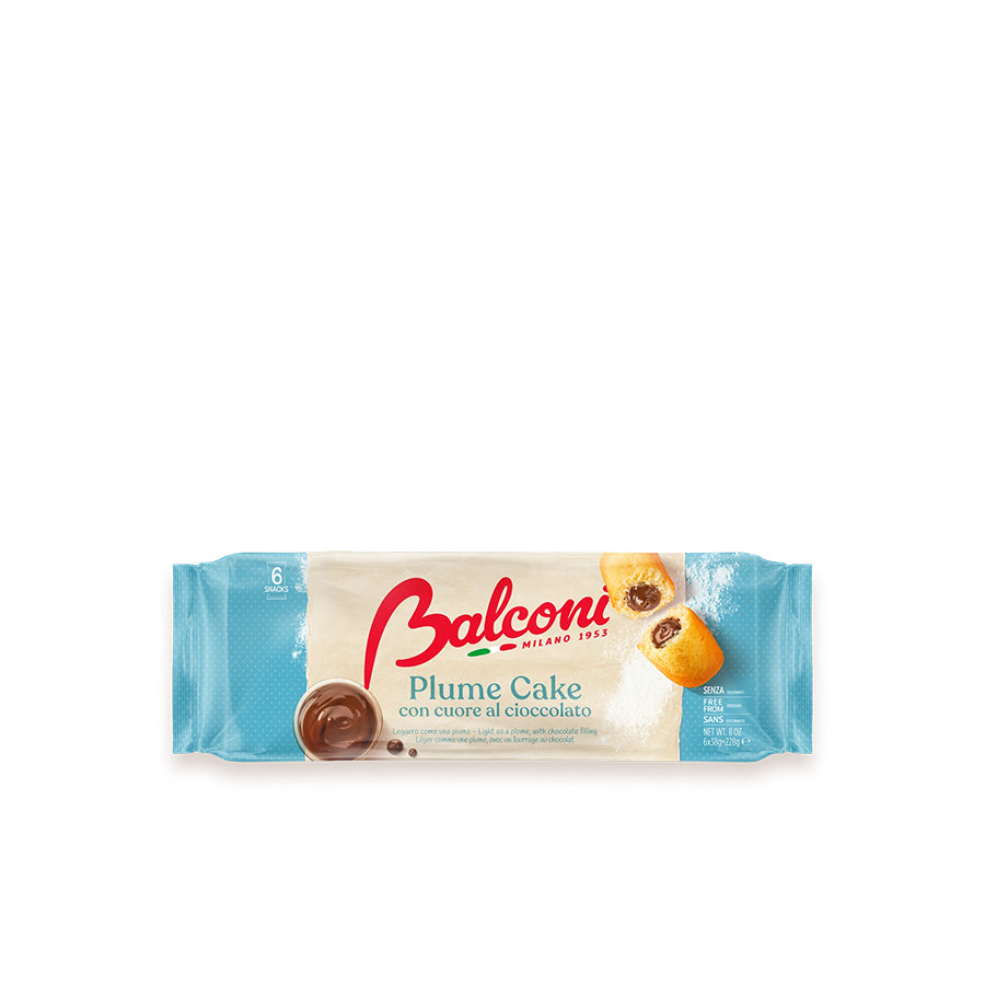 Balconi Plume Cake Chocolate 6 x 38 gr