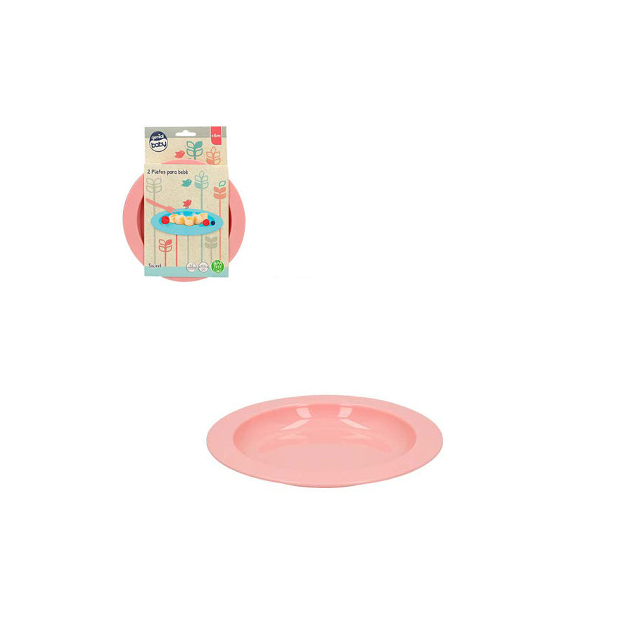 Pack 2 Pratos para Bebé 17,5 cm