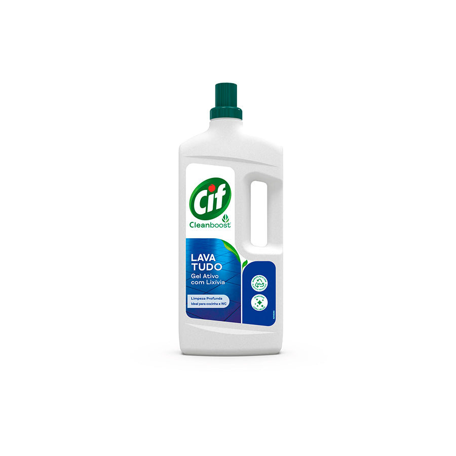 CIF Lava Tudo Gel Ativo com Lixívia Multissuperfícies 1,3 L