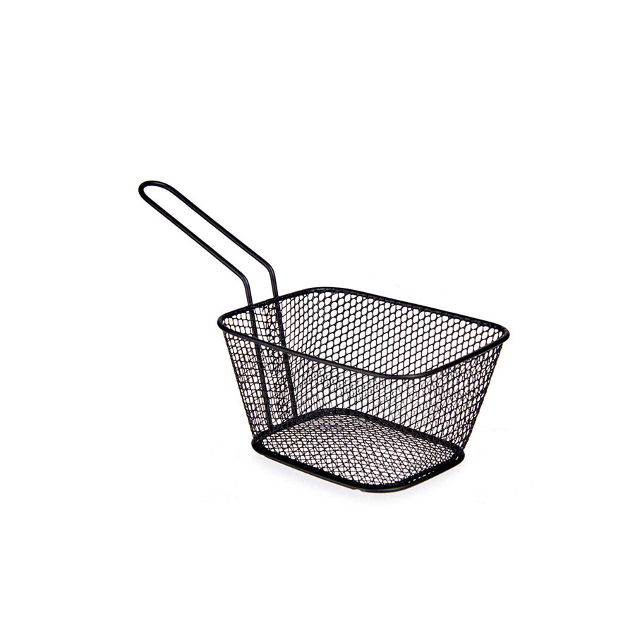 Cesto para Fritar Metal Preto