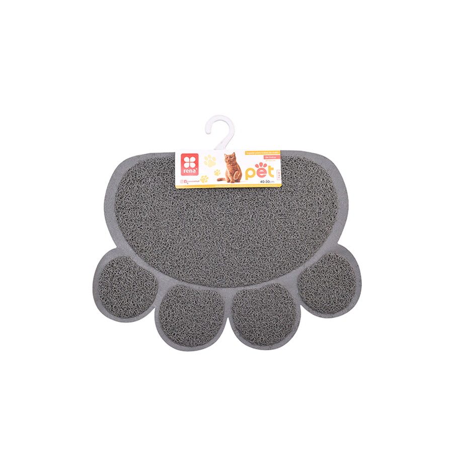 Rena Tapete Caixa de Areia para Gato Pet Paw 40 x 30 cm