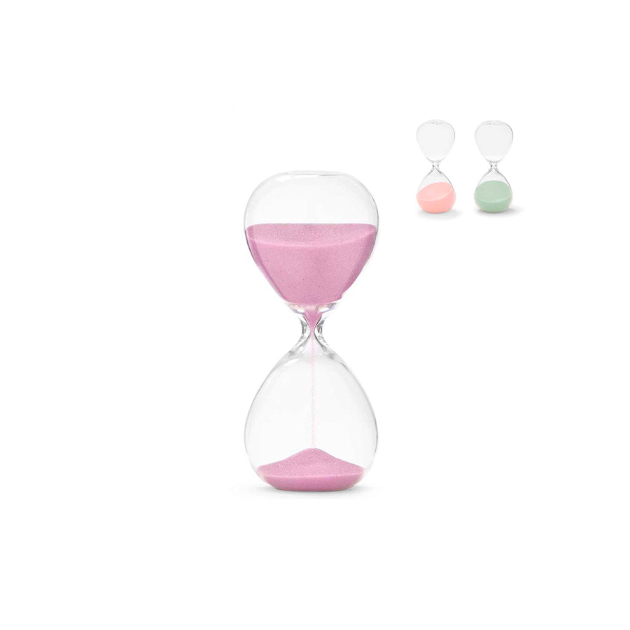 Ampulheta Cor Pastel 15 Minutos 15 cm