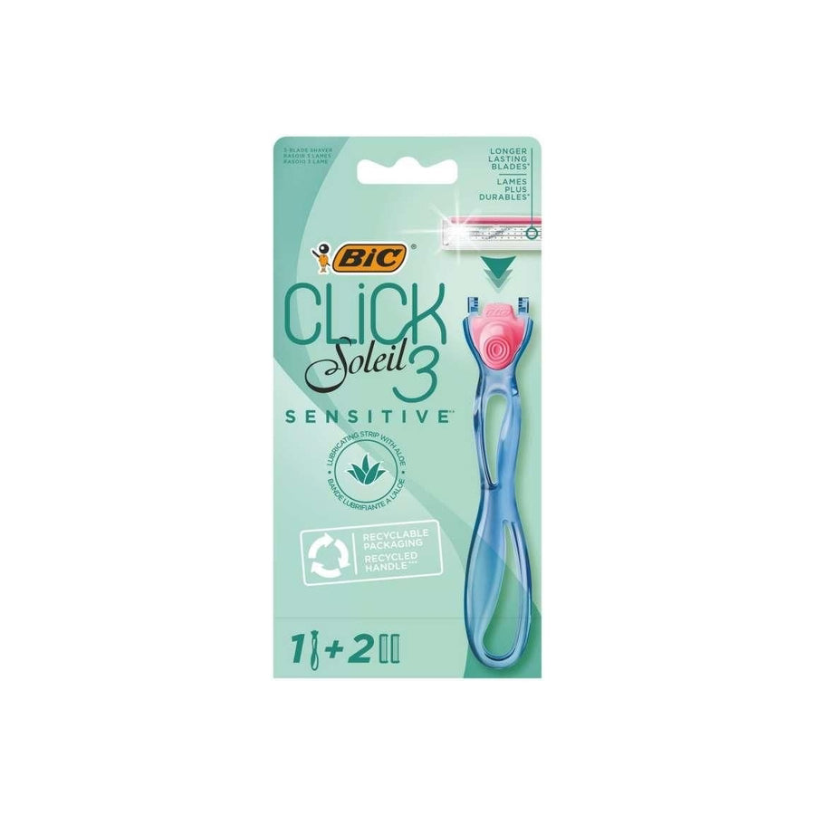 BIC Soleil 3 Sensitive Máquina Depilatória + 2 Recargas