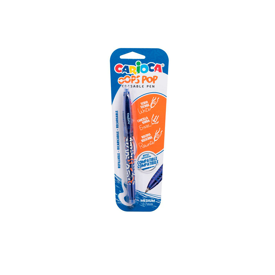 Carioca Esferográfica Apagável Azul 0,7 mm