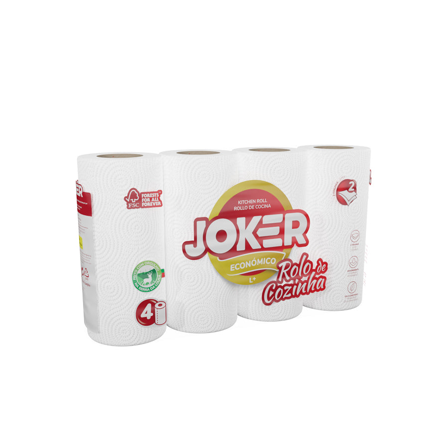Joker Pack 4 Rolos de Cozinha