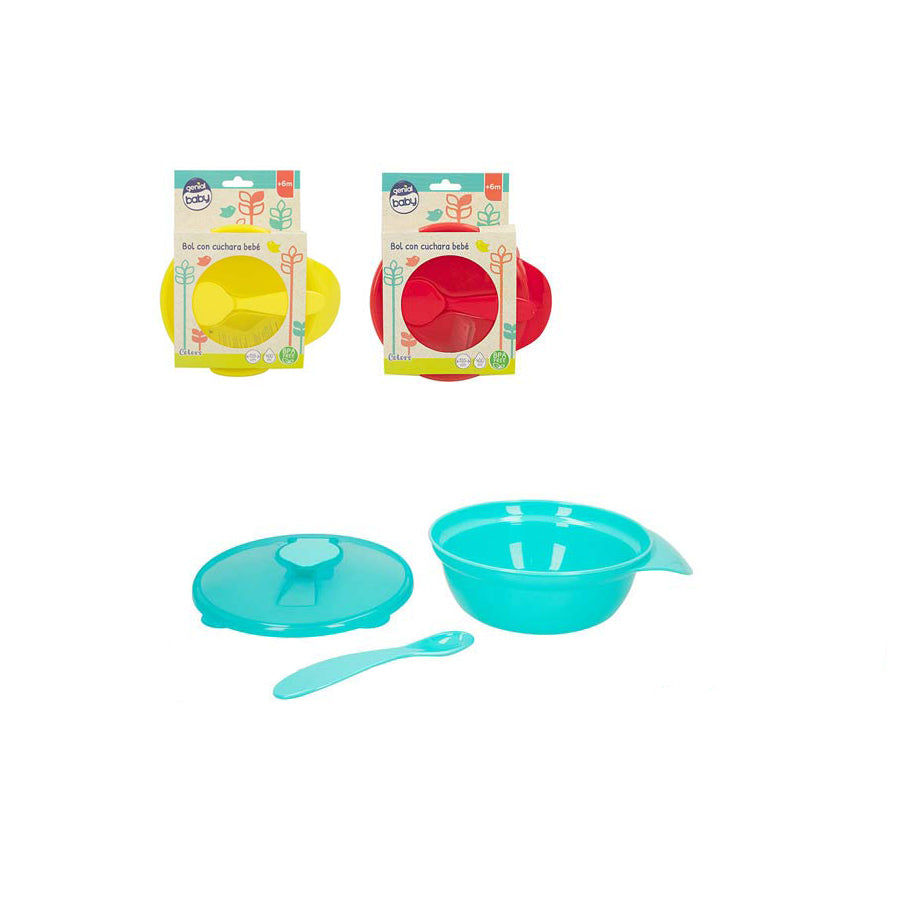Taça com Tampa e Colher Bebé