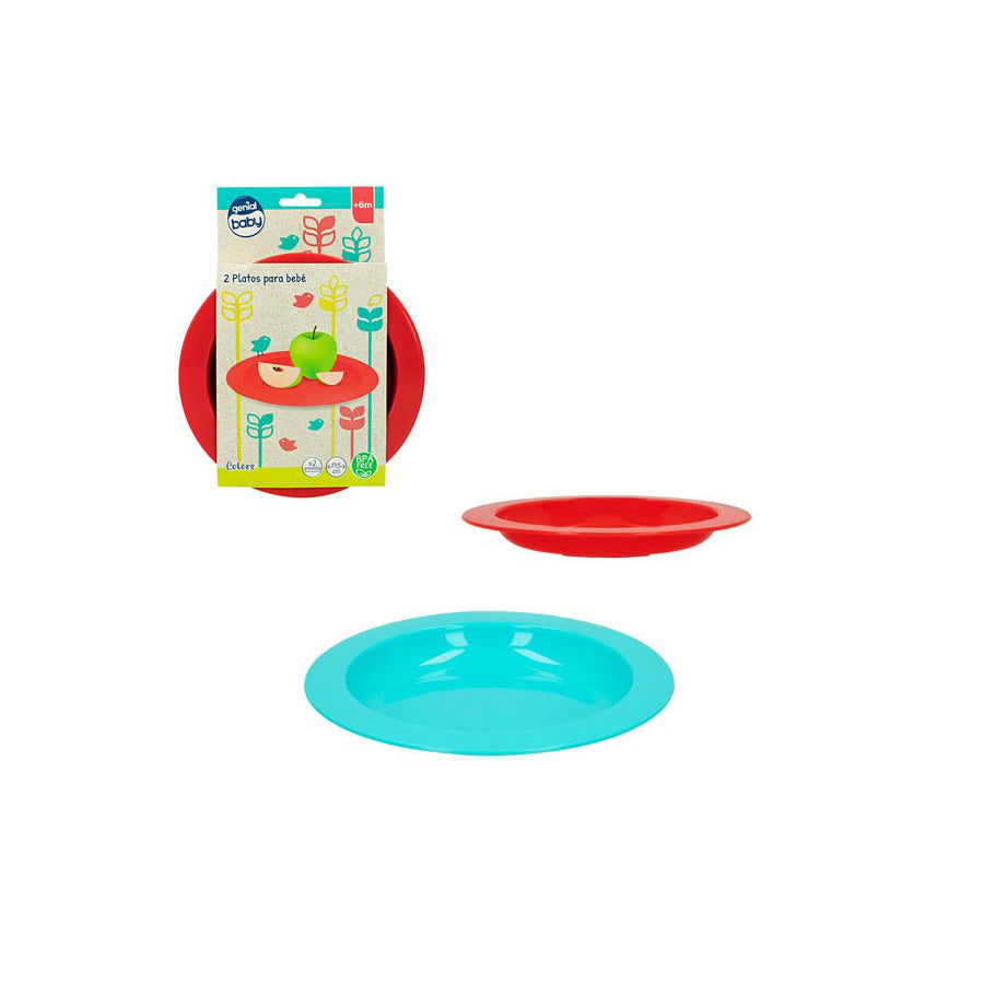 Pack 2 Pratos Bebé 17,5 cm
