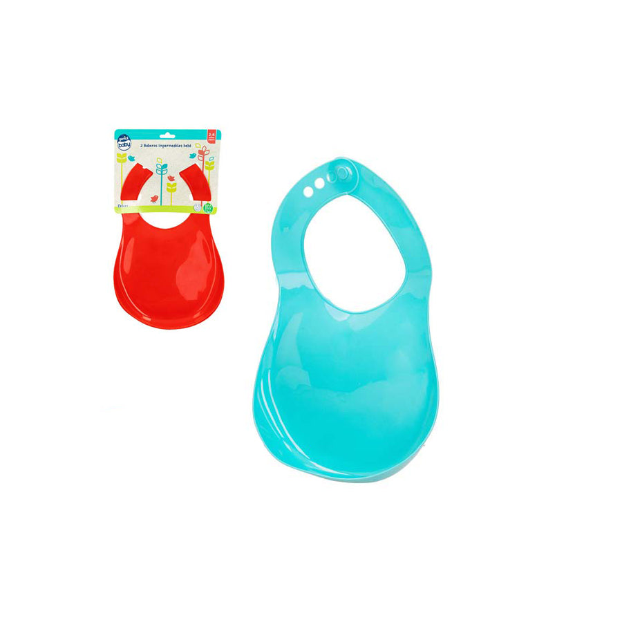 Pack 2 Babetes de Plástico Bebé