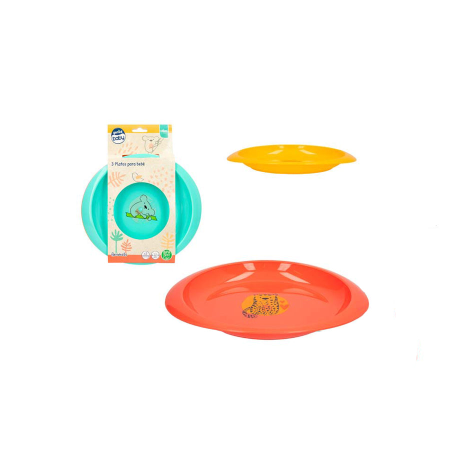 Pack 3 Pratos de Bebé