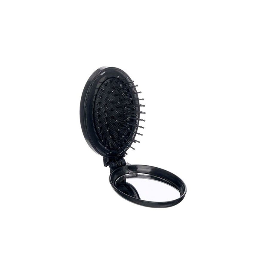 Escova de Cabelo Dobrável com Espelho