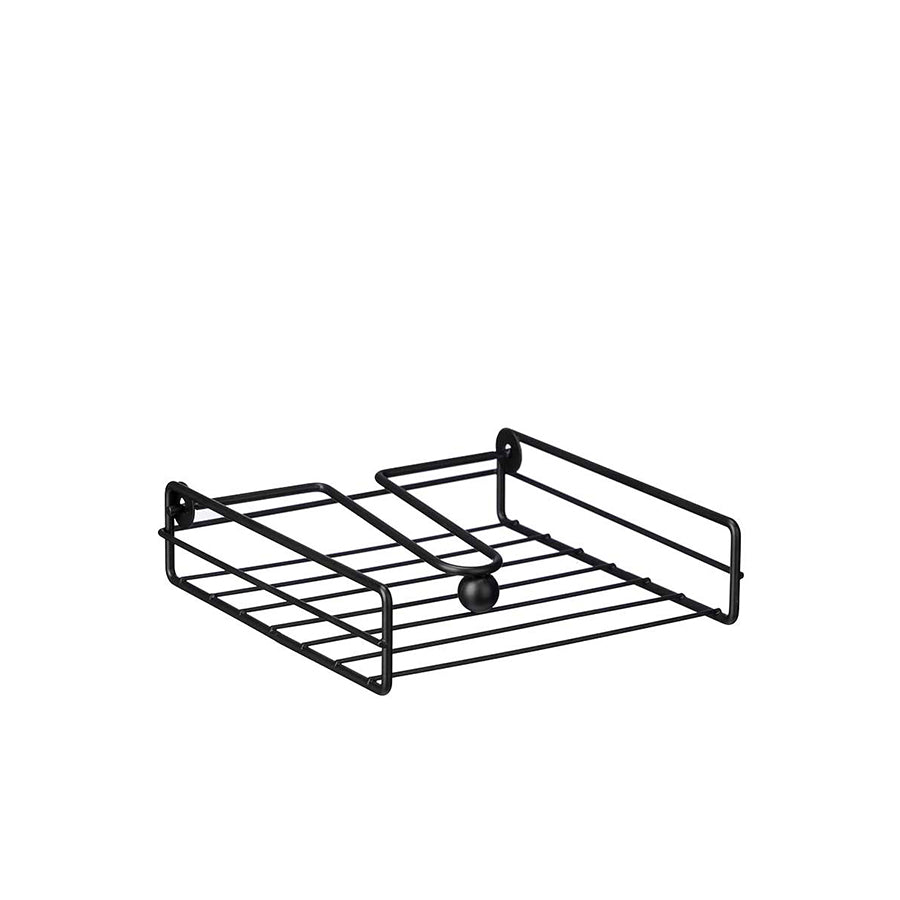 Suporte para Guardanapos em Aço Preto