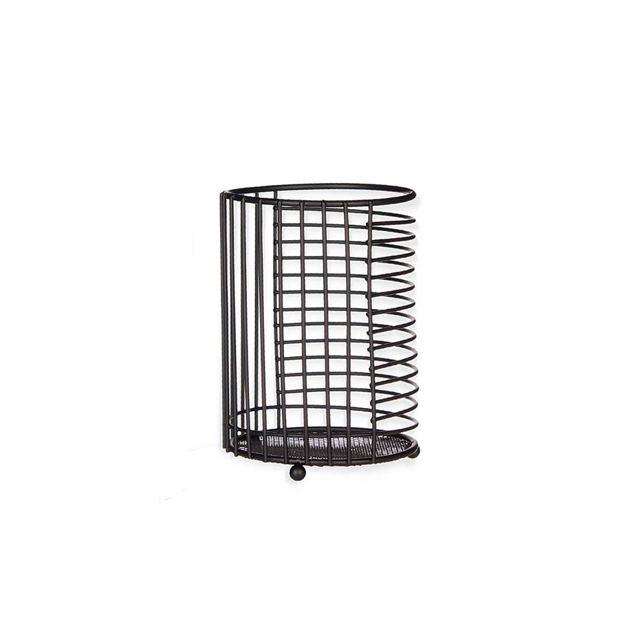 Suporte para Utensílios Cozinha Metal Preto