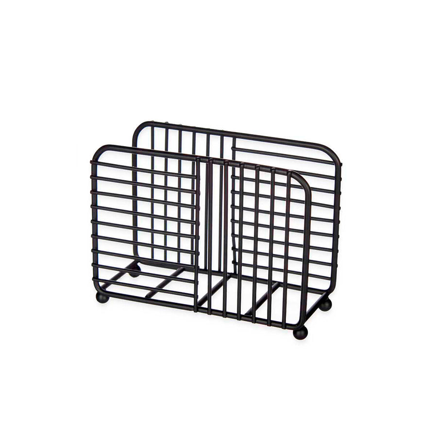 Porta Guardanapos em Metal Preto