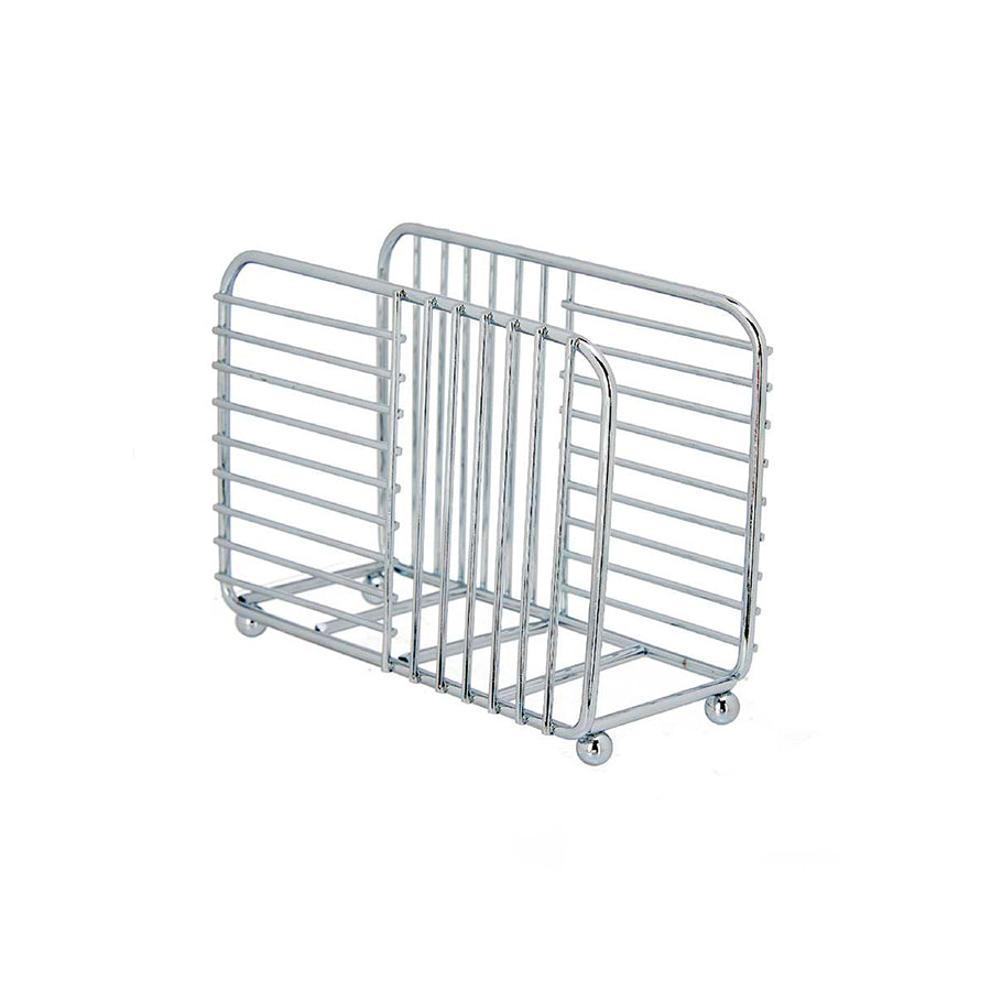 Porta Guardanapos em Metal Cromado