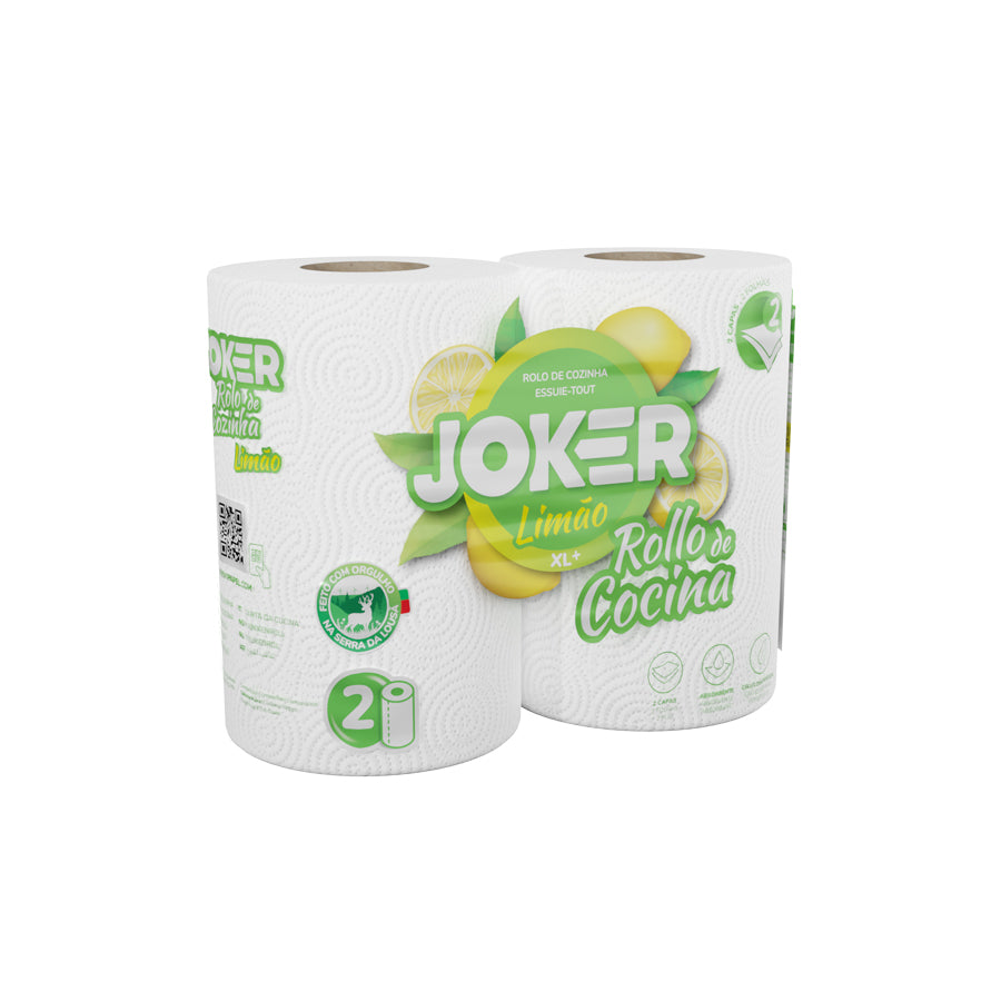 Joker Pack 2 Rolos de Cozinha Limão
