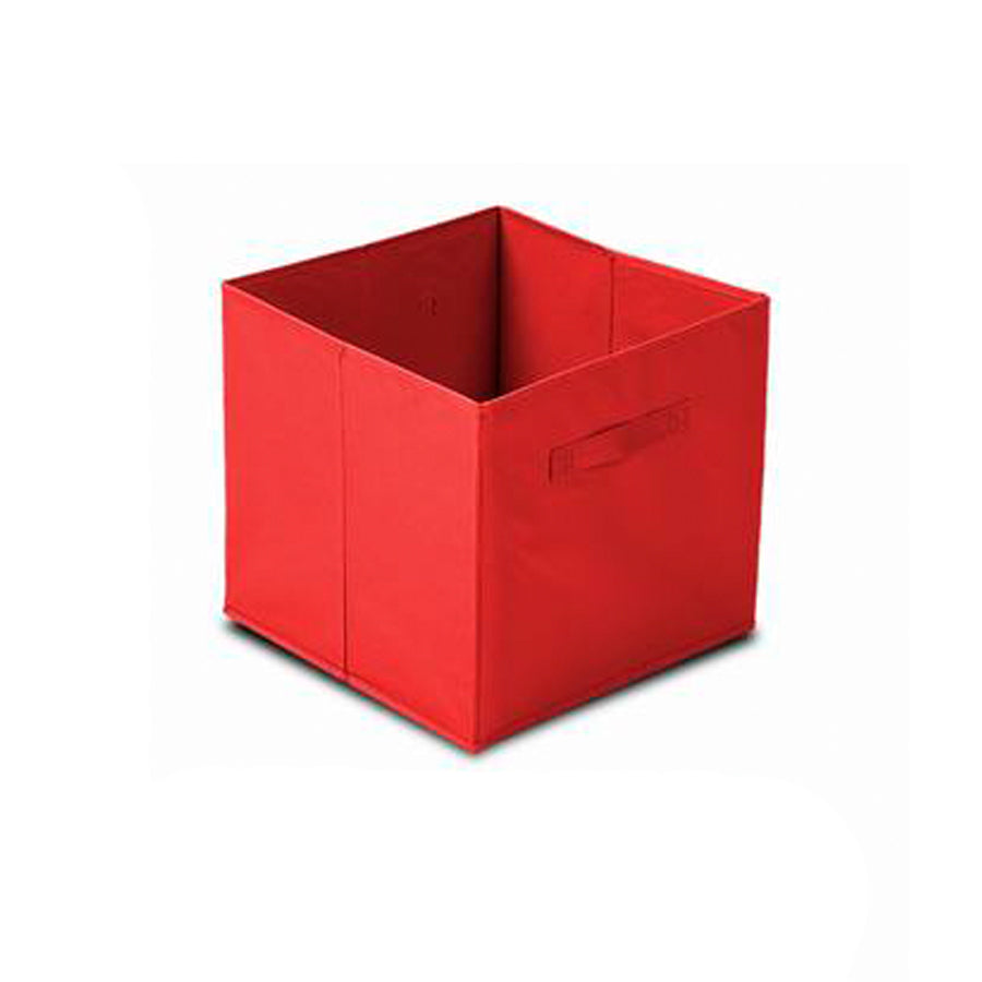 Caixa de Arrumação em Tecido Vermelho 31 x 31 x 31 cm