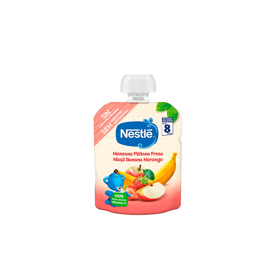 Nestlé Saqueta de Fruta Maçã, Banana e Morango 90 gr