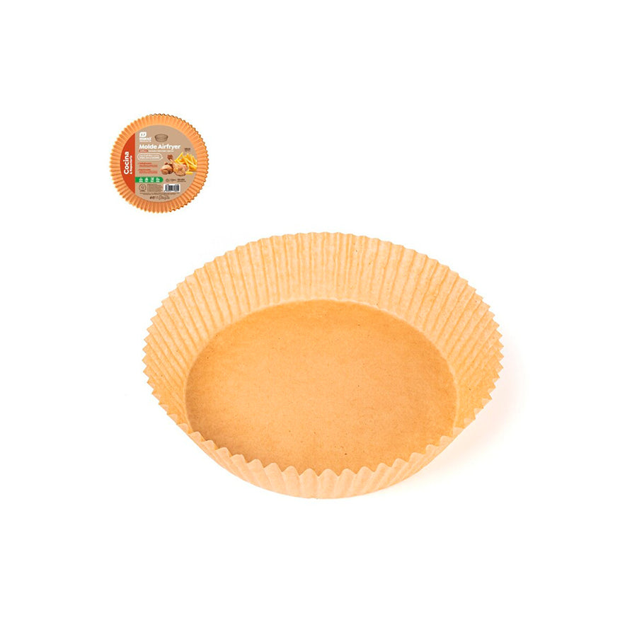 Pack 20 Moldes Papel Air Fryer 20 cm