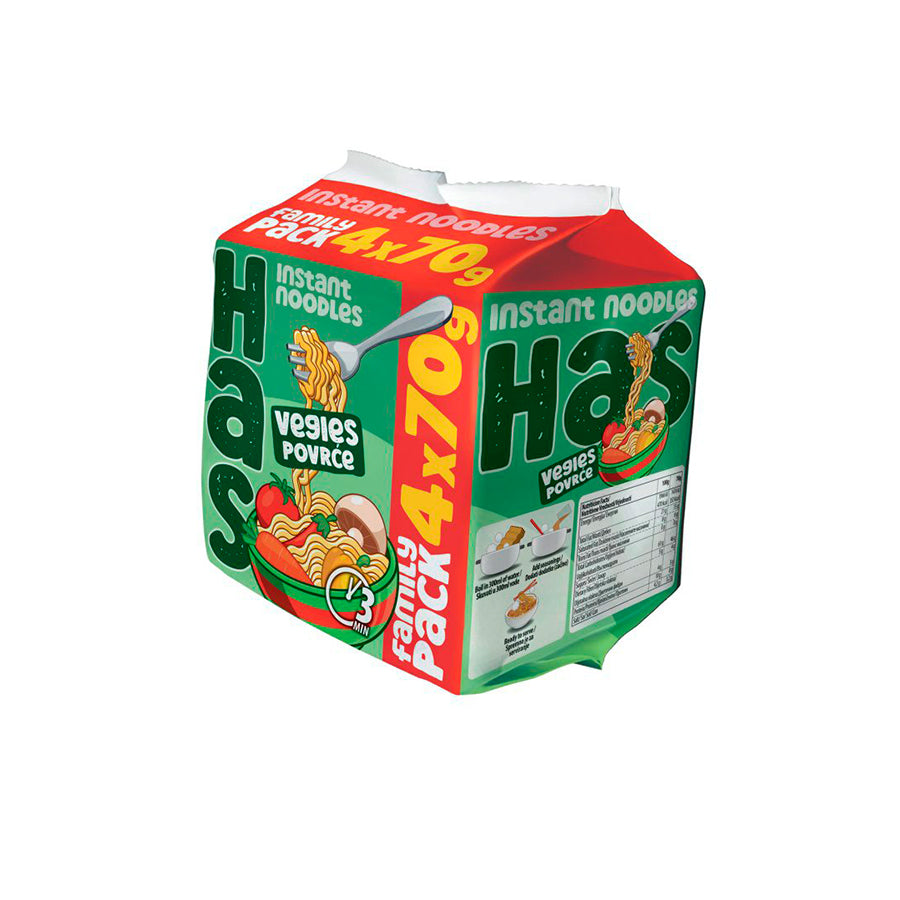 Noodles Pack Familiar Veggie 4 x 70 gr