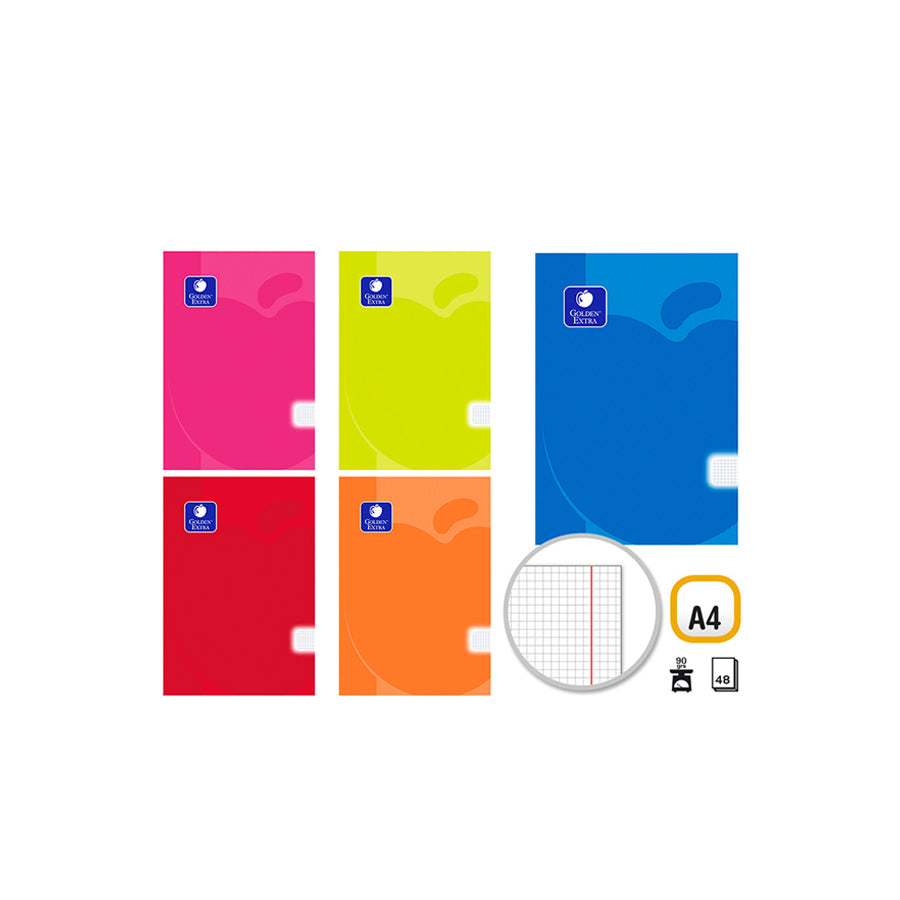 Caderno Quadriculado A4 48 Folhas