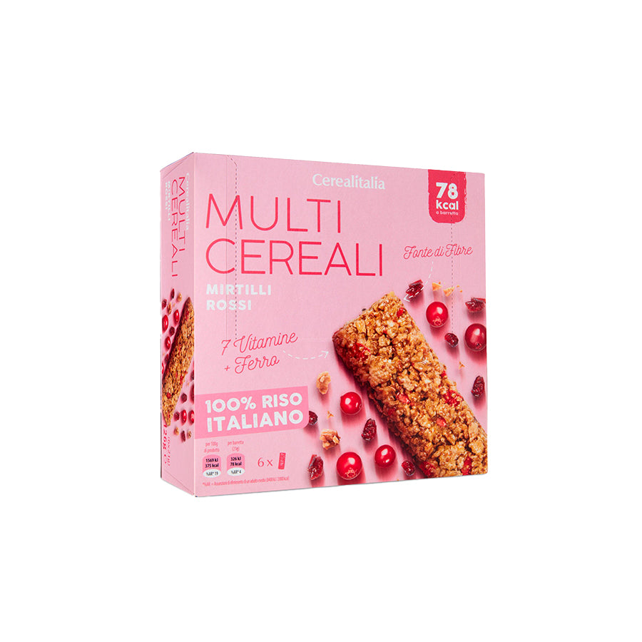 Cerealitalia Barras de Cereais Mirtilo 6 x 25 gr