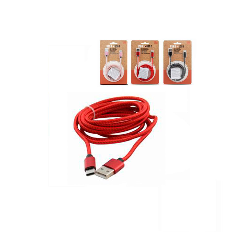 Cabo de Carregamento USB Tipo C 1 M