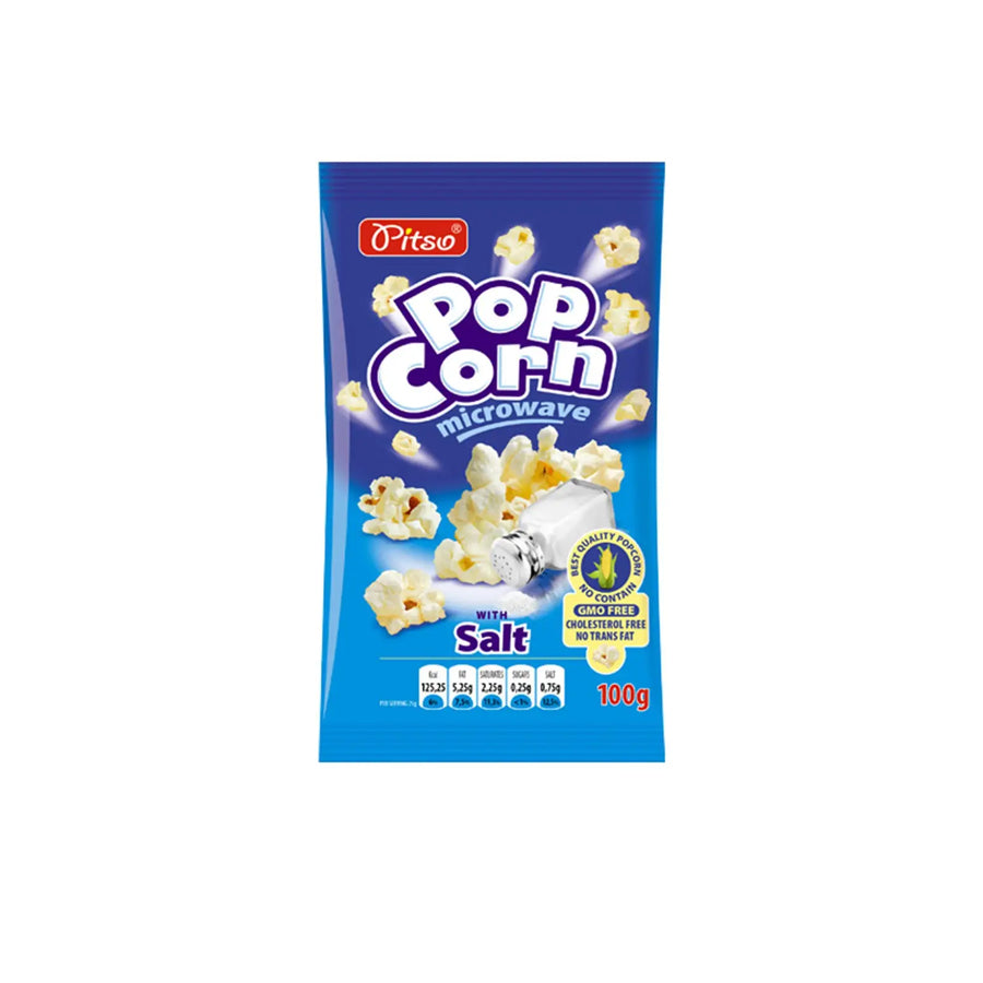 Pitso Pipocas Microndas com Sal 100 gr