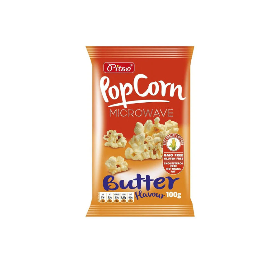 Pitso Pipocas Microndas Manteiga 100 gr