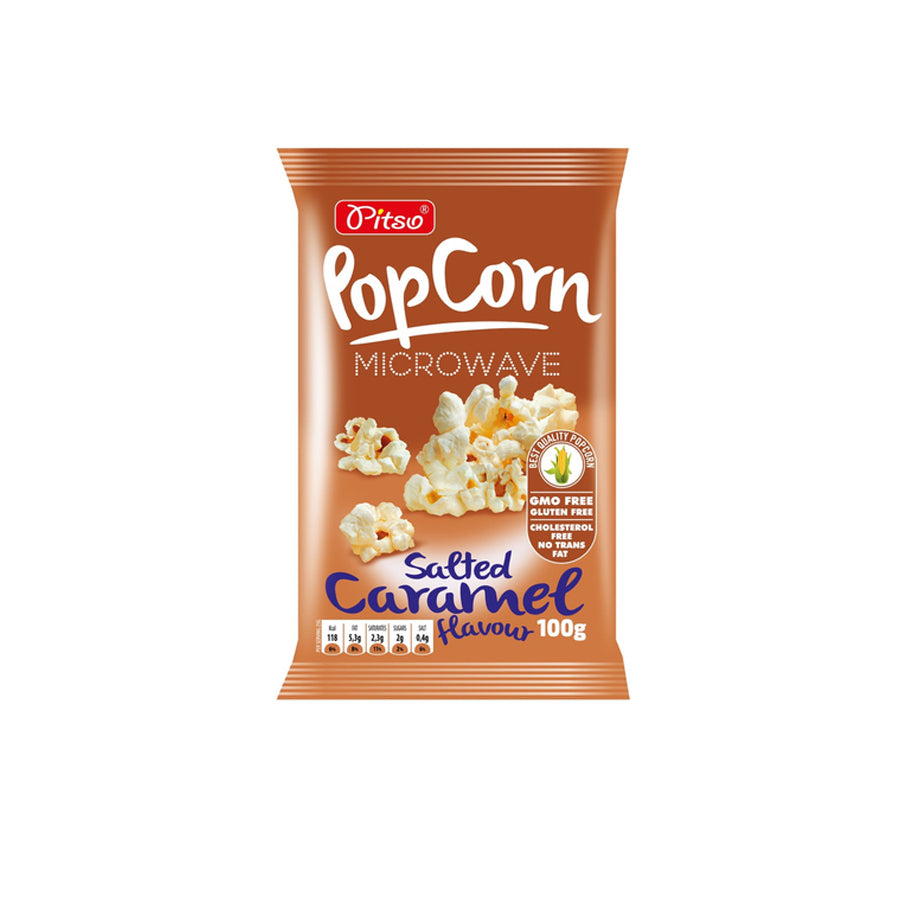 Pitso Pipocas Microndas Caramelo Salgado 100 gr