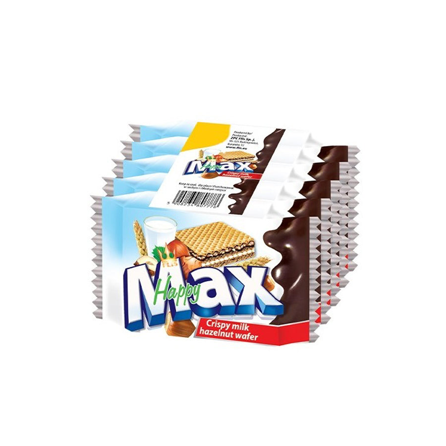 Happy Max Bolachas Wafer Avelã 4 x 25 gr