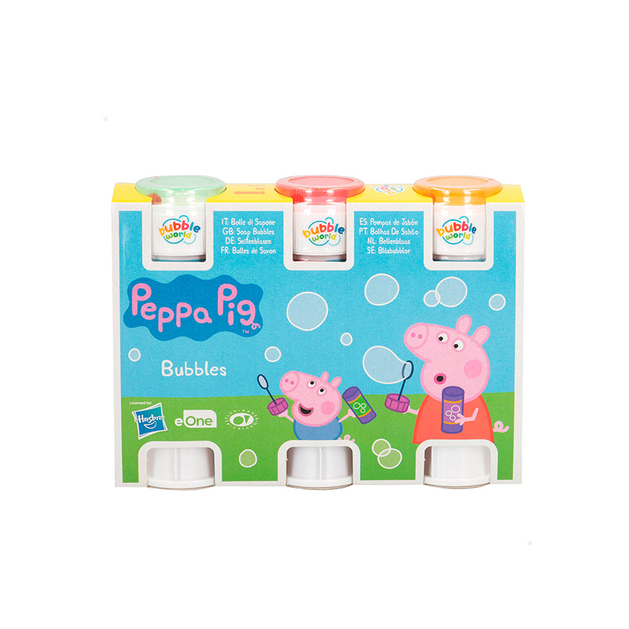 Pack 3 Frascos Bolas de Sabão Peppa Pig 60 ml
