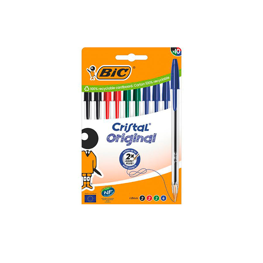BIC Cristal Original Esferográfica 10 un