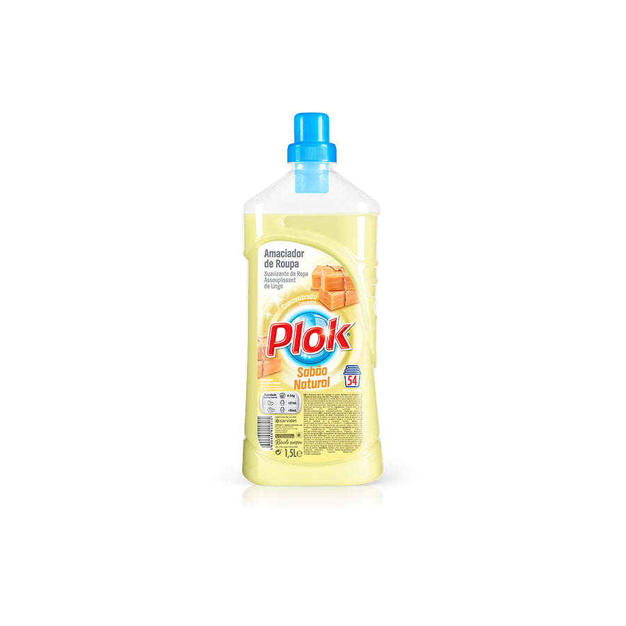 Plok Amaciador Roupa Sabão Natural 54 Doses