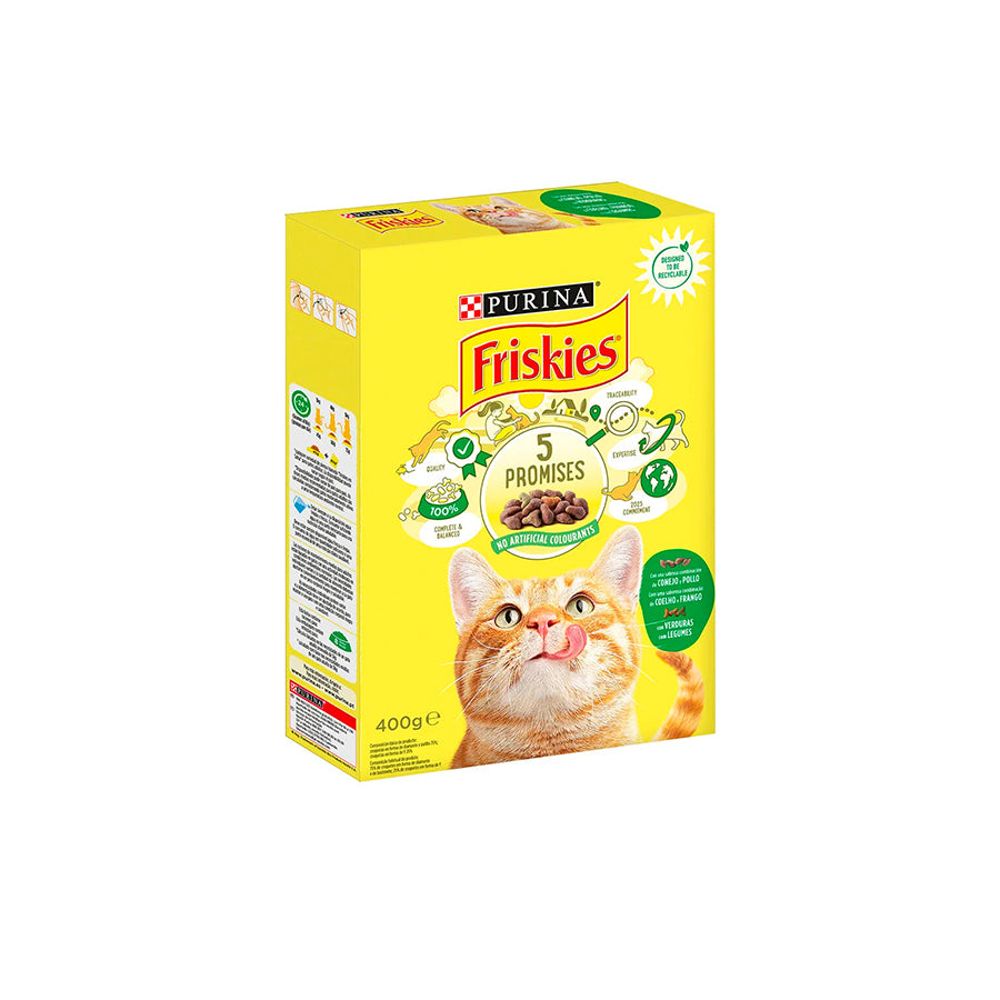 Friskies Ração para Gato com Coelho e Frango 400 gr
