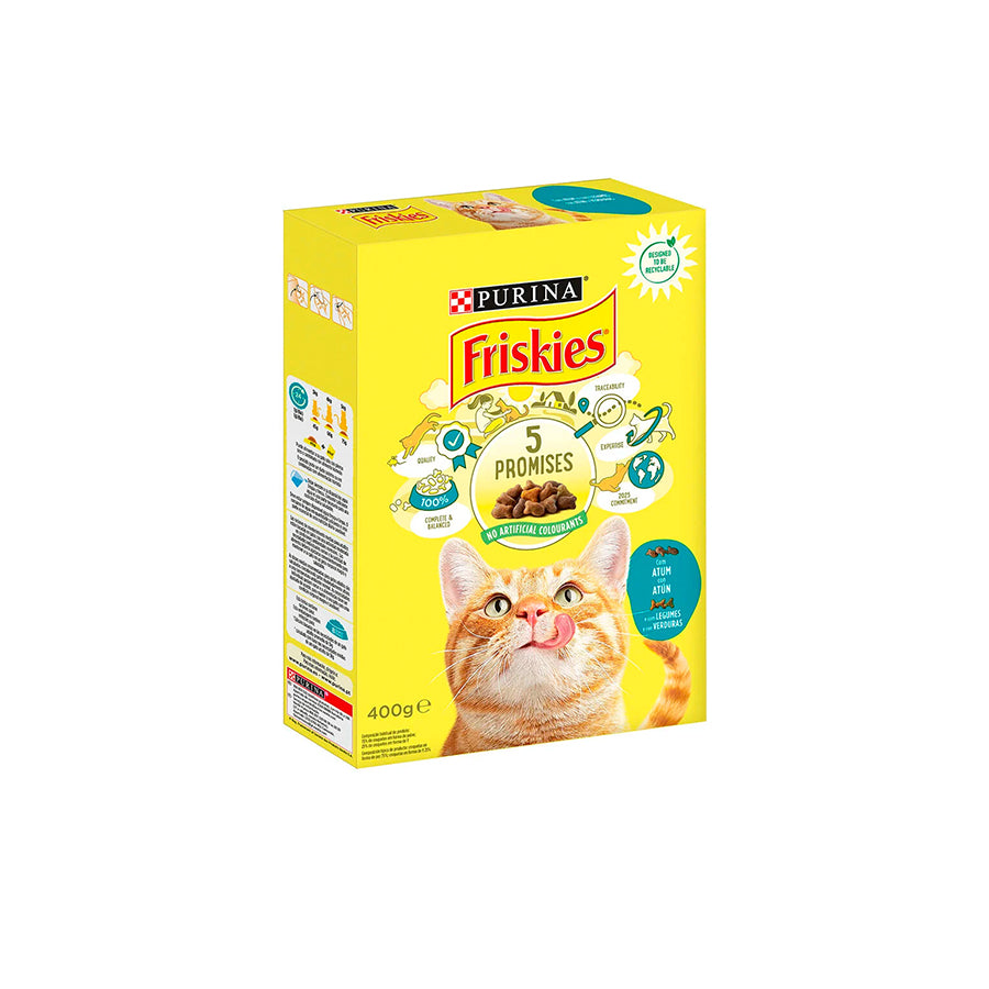 Friskies Ração para Gato com Atum e Legumes 400 gr