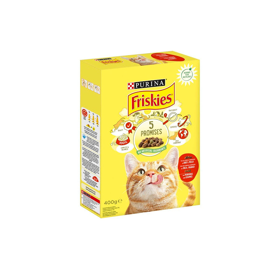 Friskies Ração para Gato com Vaca e Frango 400 gr