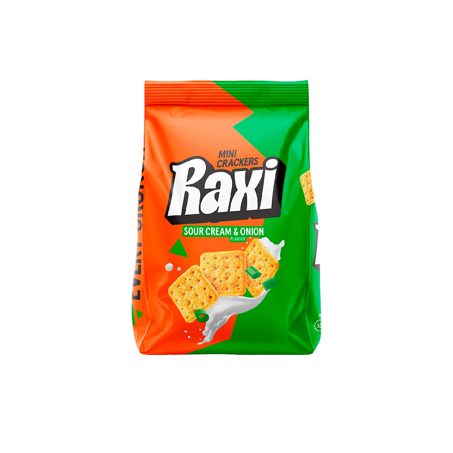 Raxi Mini Crackers Sour Cream & Onion 100 gr